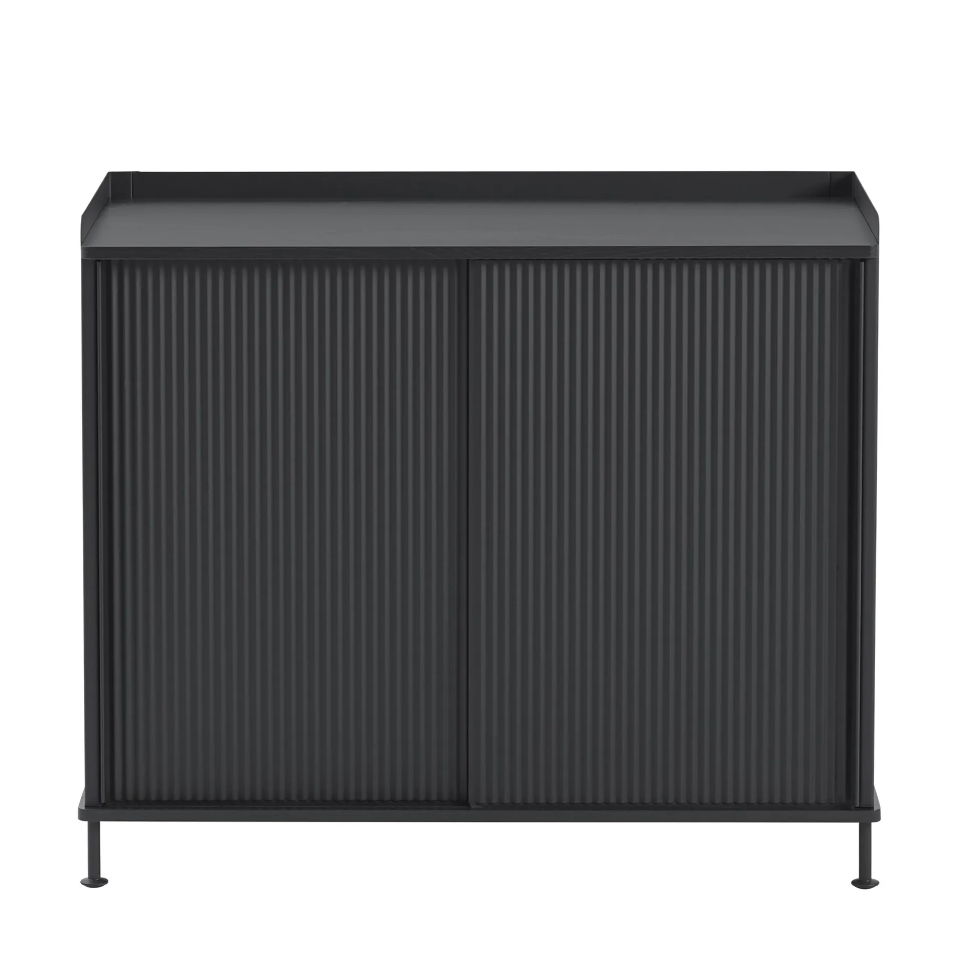 Mesa alta de apoio Enfold , preto-preto Muuto