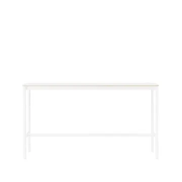 Mesa bar Base High - laminado branco-estrutura branca-compensado,L50 C190 A105 - Muuto