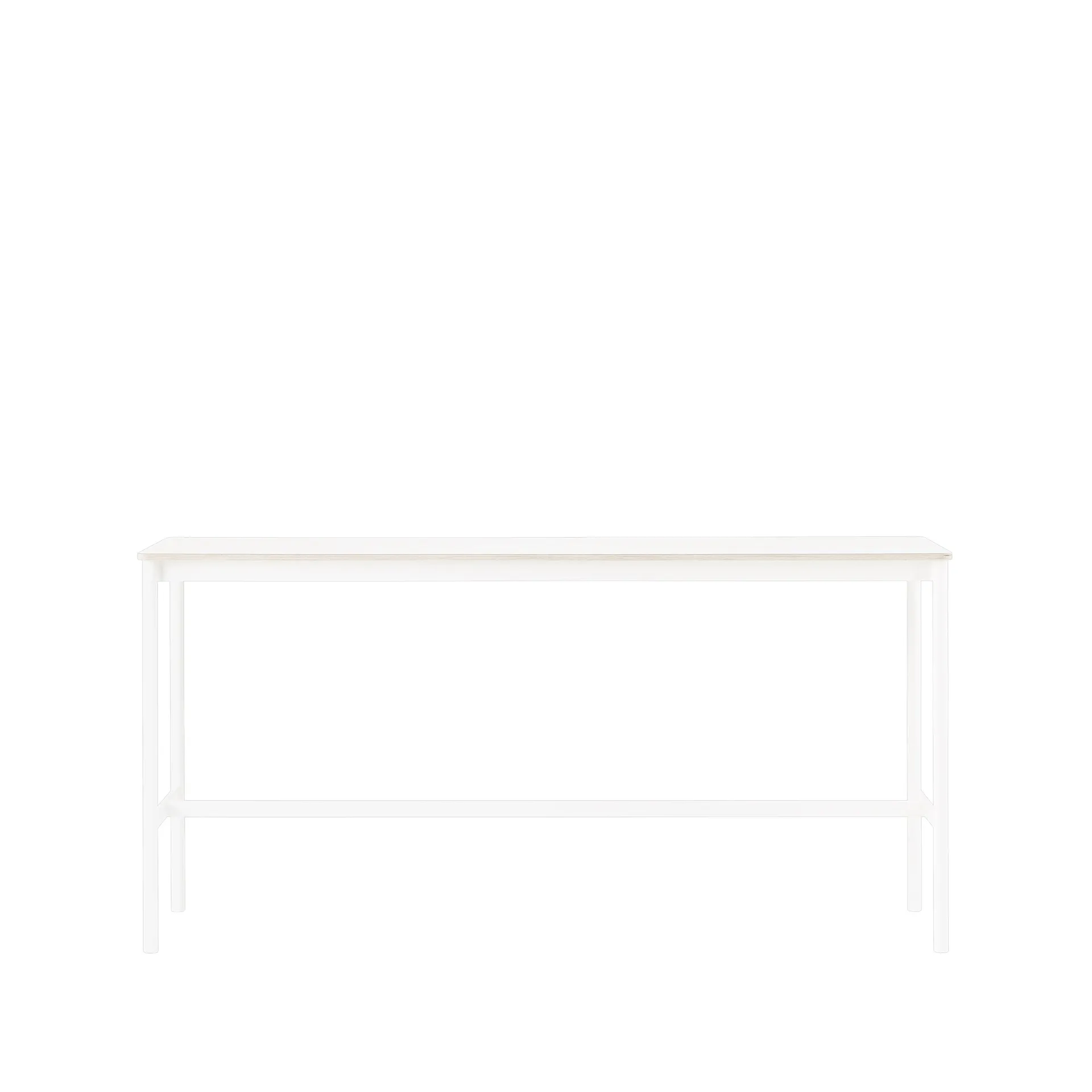 Mesa bar Base High, laminado branco-estrutura branca-L50 C190 A95 Muuto