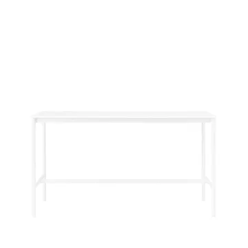 Mesa bar Base High - laminado branco-estrutura branca-L85 C190 A105 - Muuto
