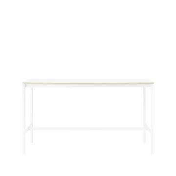 Mesa bar Base High - laminado branco-estrutura branca-L85 C190 A105 - Muuto
