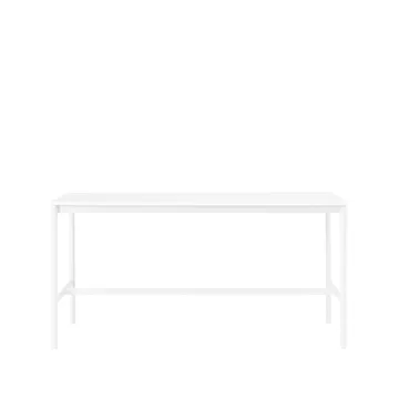Mesa bar Base High - laminado branco-estrutura branca-L85 C190 A95 - Muuto
