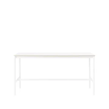Mesa bar Base High - laminado branco-estrutura branca-L85 C190 A95 - Muuto