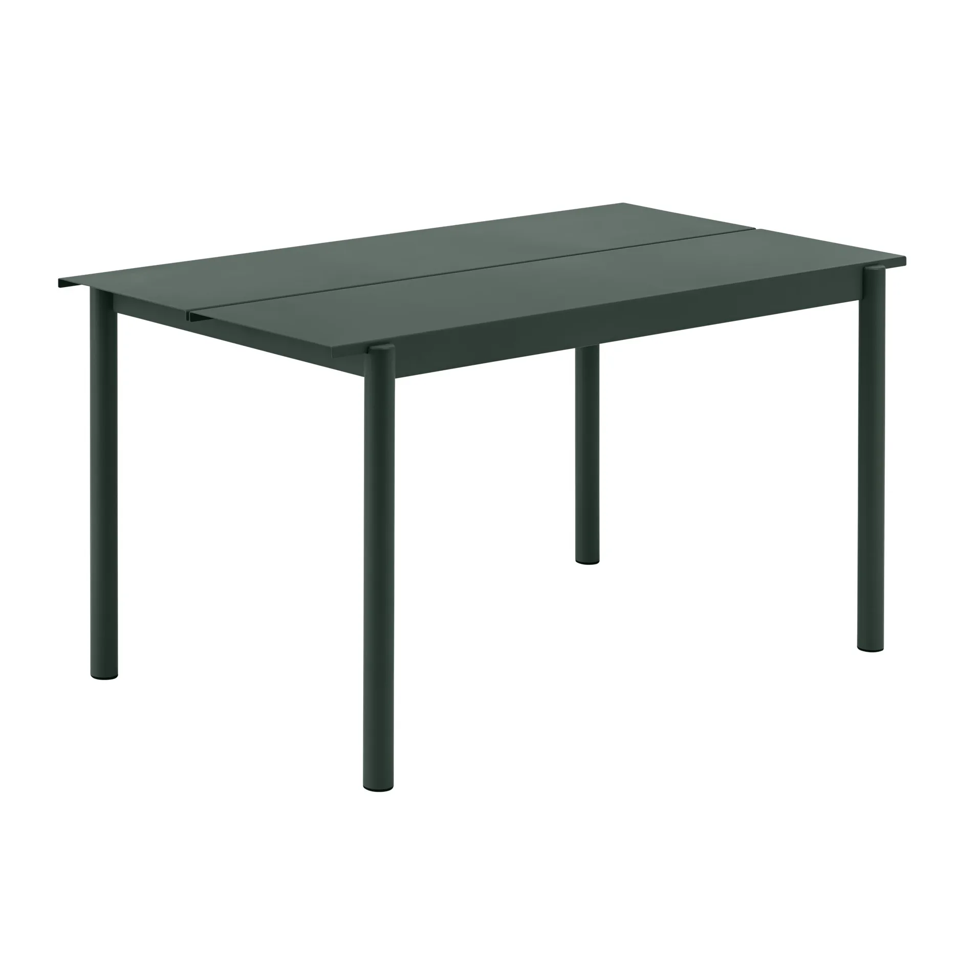 Mesa de aço Linear 140 cm, Dark green Muuto