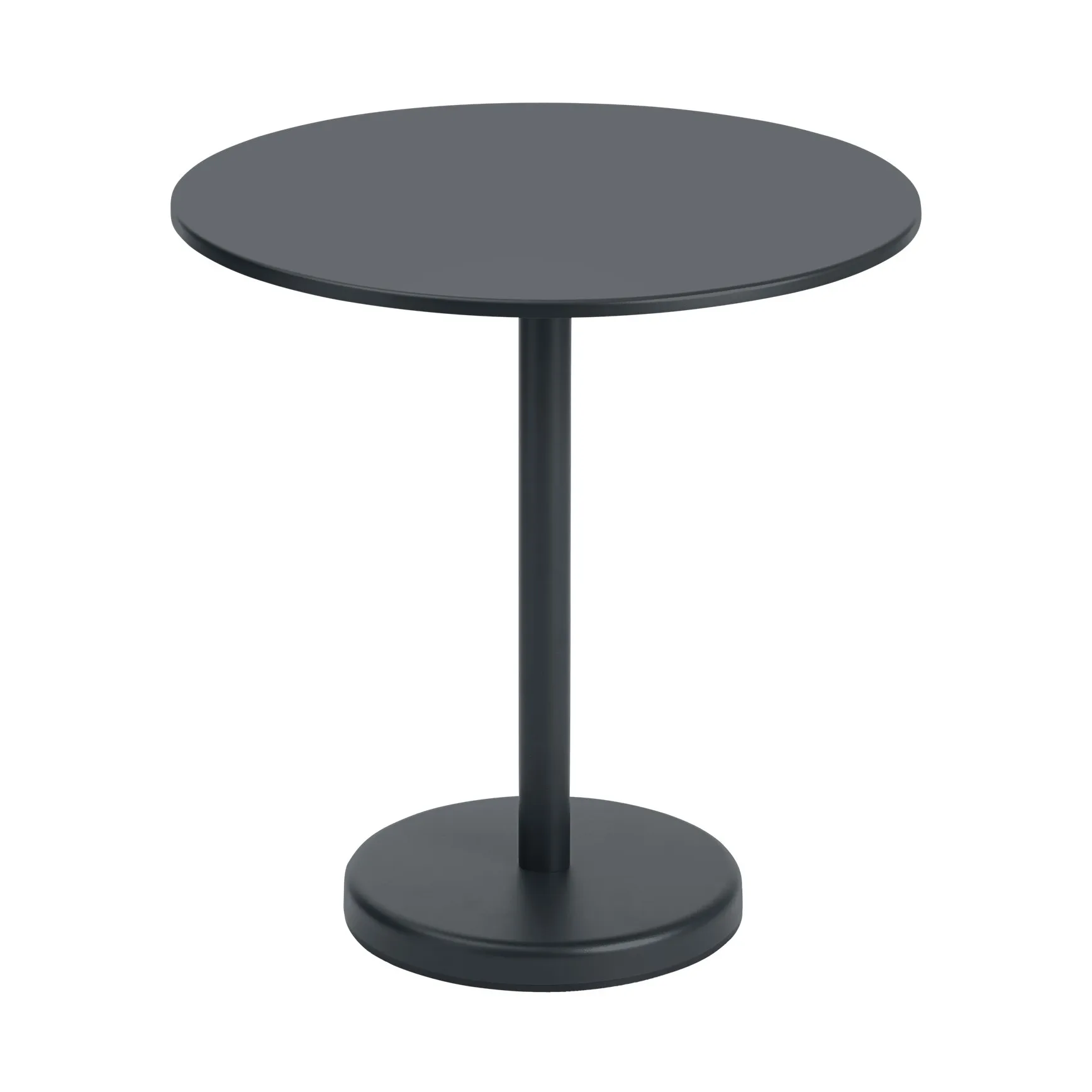 Mesa de aço Linear Ø70 cm, Black Muuto