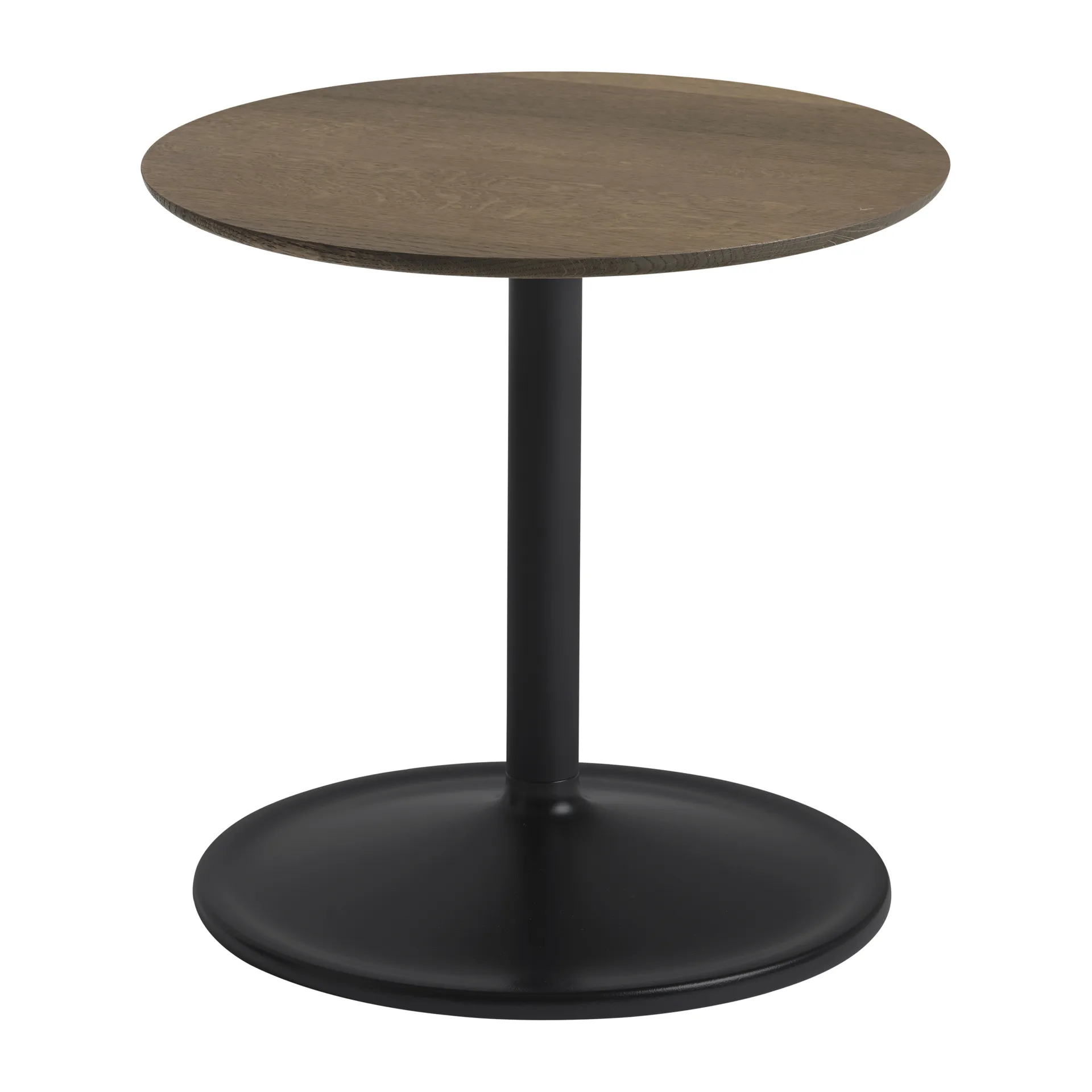 Mesa de apoio Soft 40 cm , Solid smoked oak-black Muuto