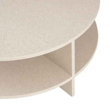 Mesa de centro Halves - Light taupe-terraço, Ø85 cm - Muuto
