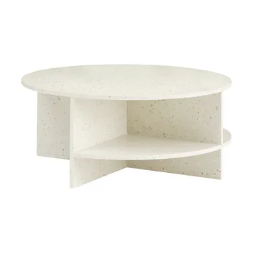 Mesa de centro Halves - Off white-terraço, Ø85 cm - Muuto