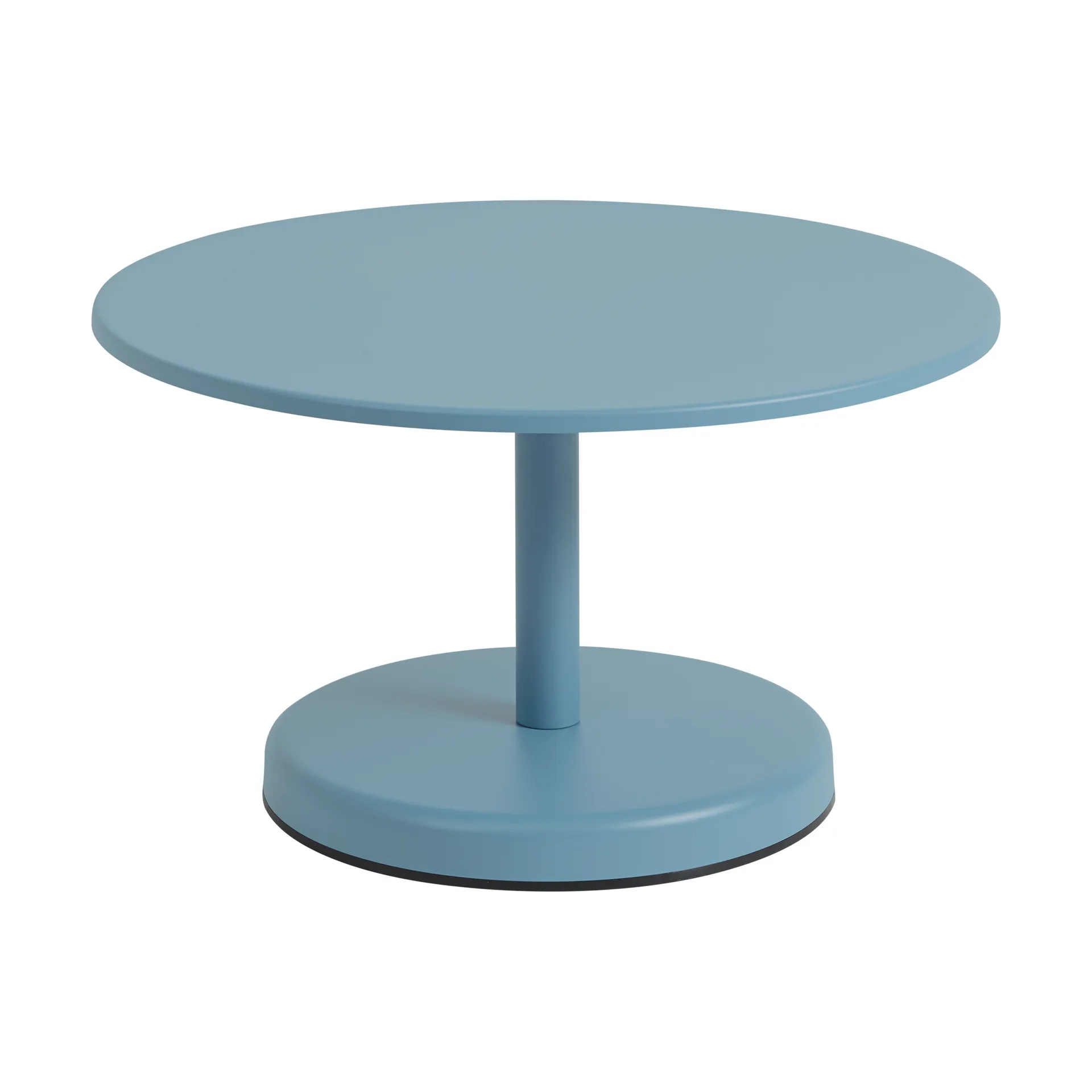 Mesa de centro Linear Steel, Azul pálido, Ø70x40 cm Muuto