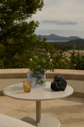 Mesa de centro Linear Steel - Cinzento, Ø70x40 cm - Muuto