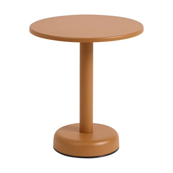 Mesa de centro Linear Steel - Laranja queimado, Ø42x47 cm - Muuto