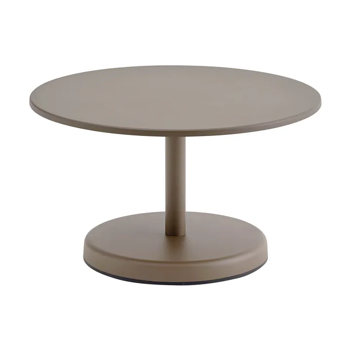Mesa de centro Linear Steel - Taupe, Ø70x40 cm - Muuto