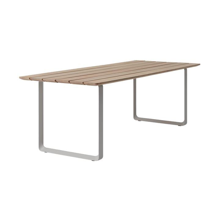 Mesa de jantar 70/70 Outdoor 225x90 cm base de aço cinza - undefined - Muuto