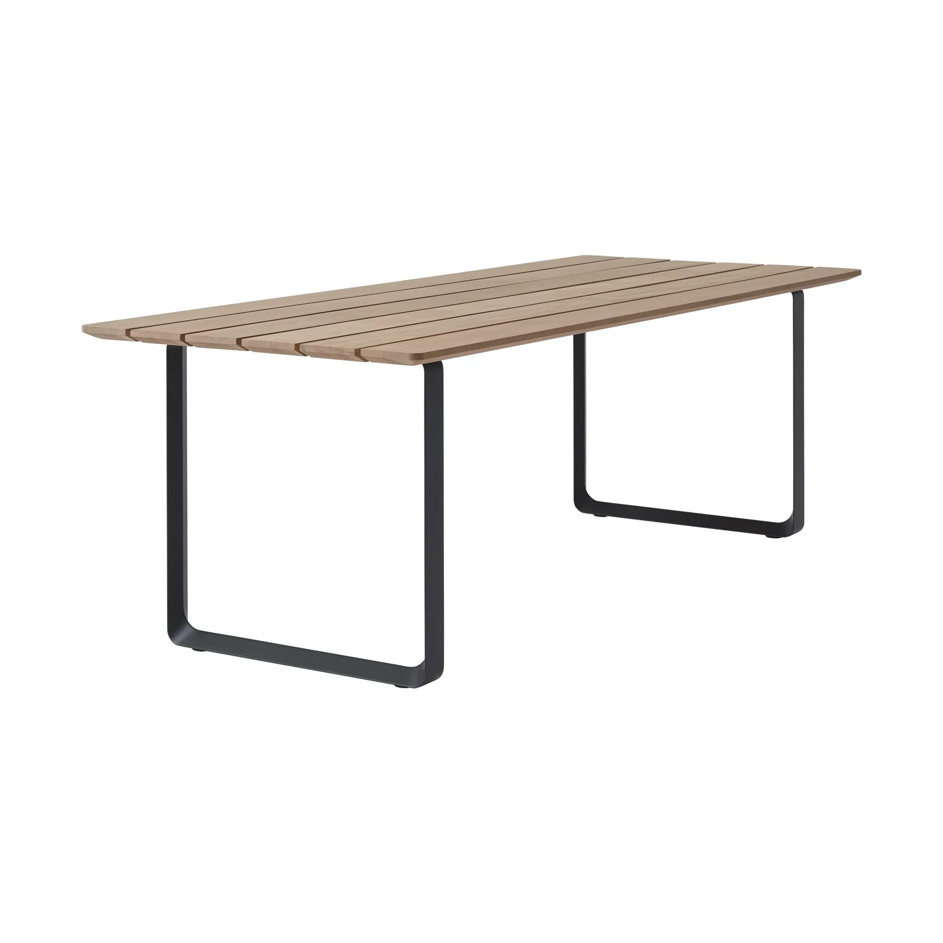 Mesa de jantar 70/70 Outdoor 225x90 cm base de aço preto Muuto