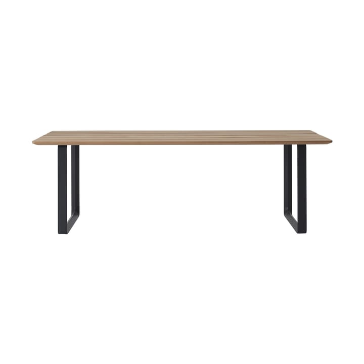 Mesa de jantar 70/70 Outdoor 225x90 cm base de aço preto - undefined - Muuto