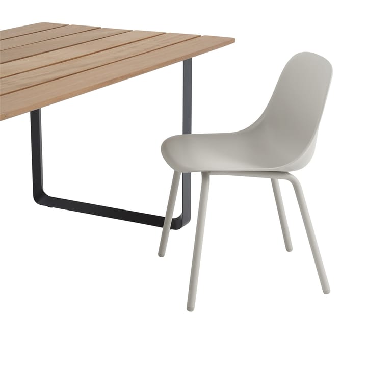 Mesa de jantar 70/70 Outdoor 225x90 cm base de aço preto - undefined - Muuto