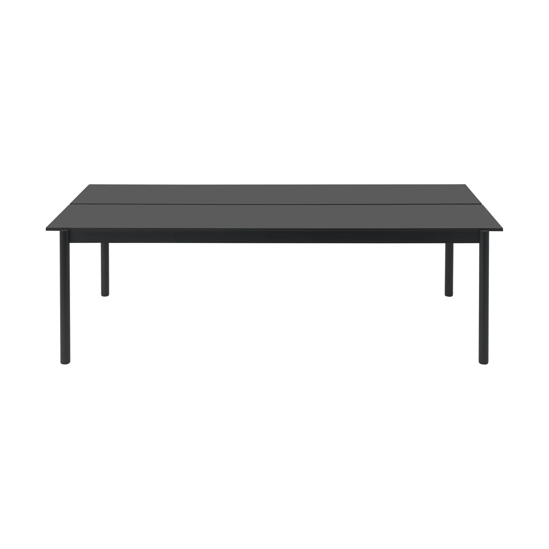 Mesa de jantar Linear System 110x240 cm, Black nanolaminate-black-black Muuto
