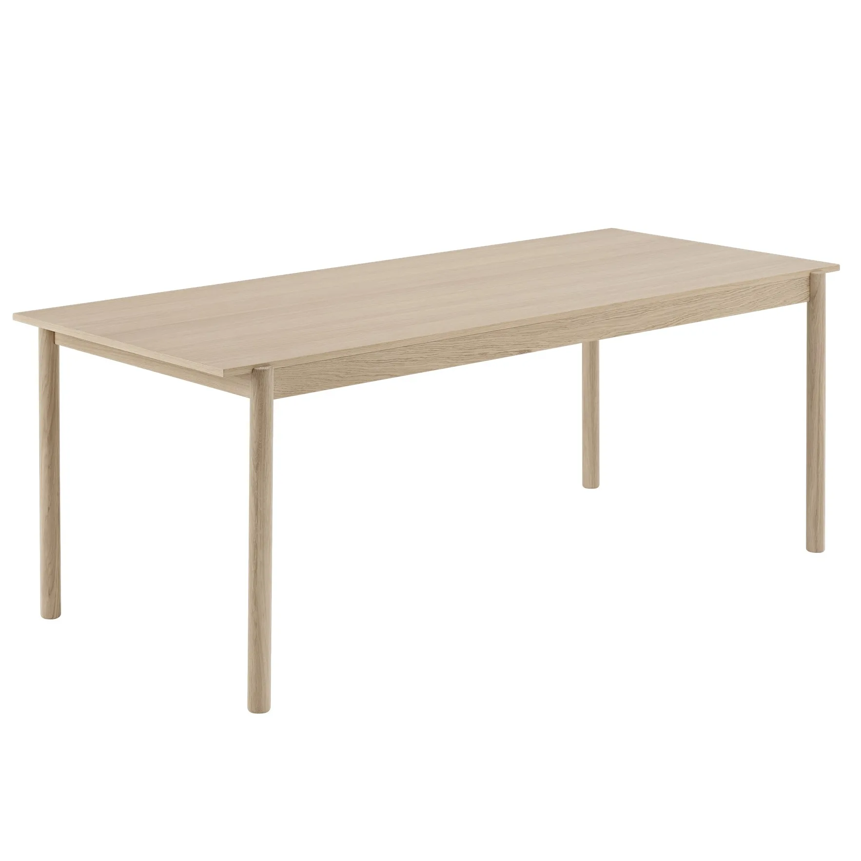 Mesa de madeira carvalho Linear, 200x90 cm Muuto