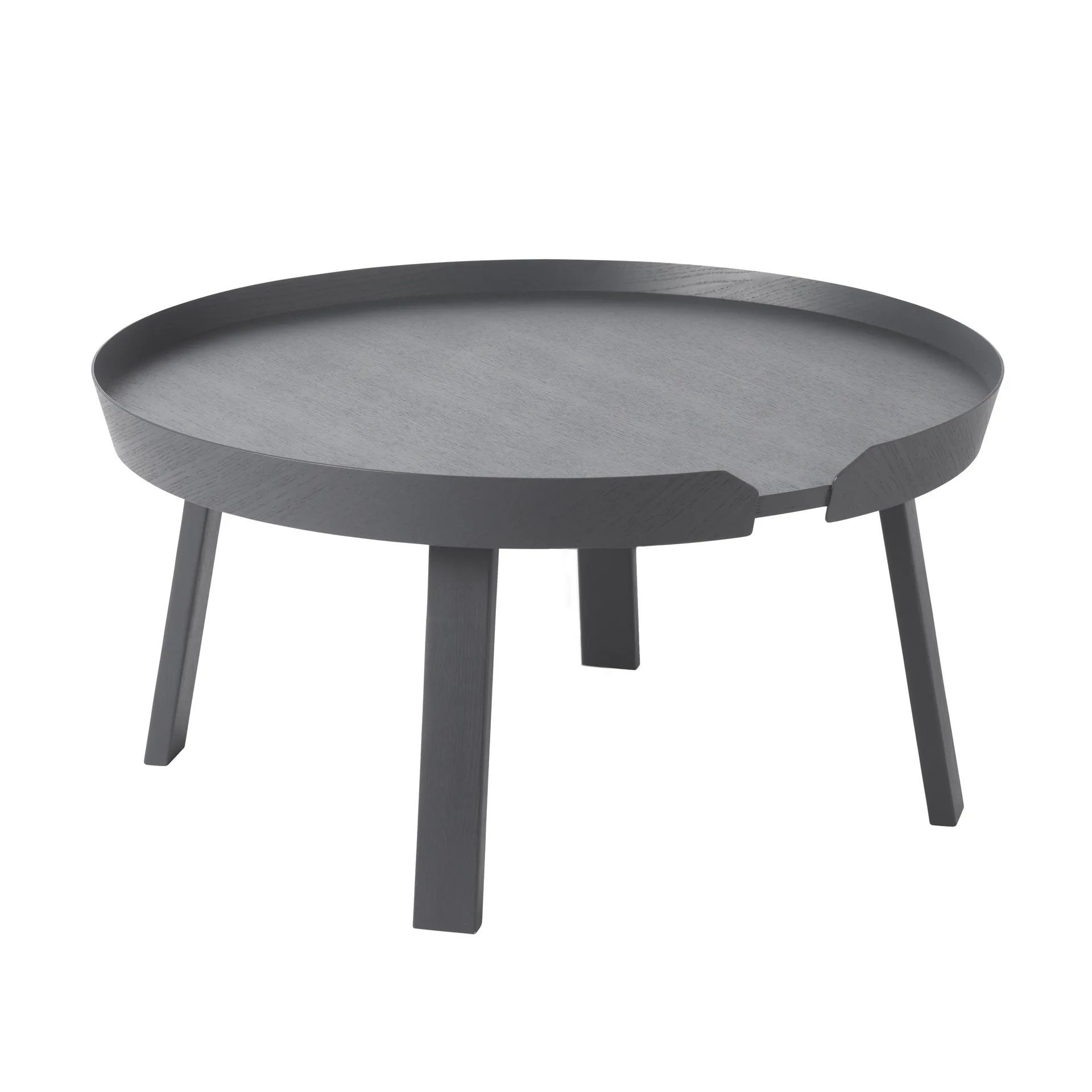 Mesa grande Around, anthracite (cinza) Muuto