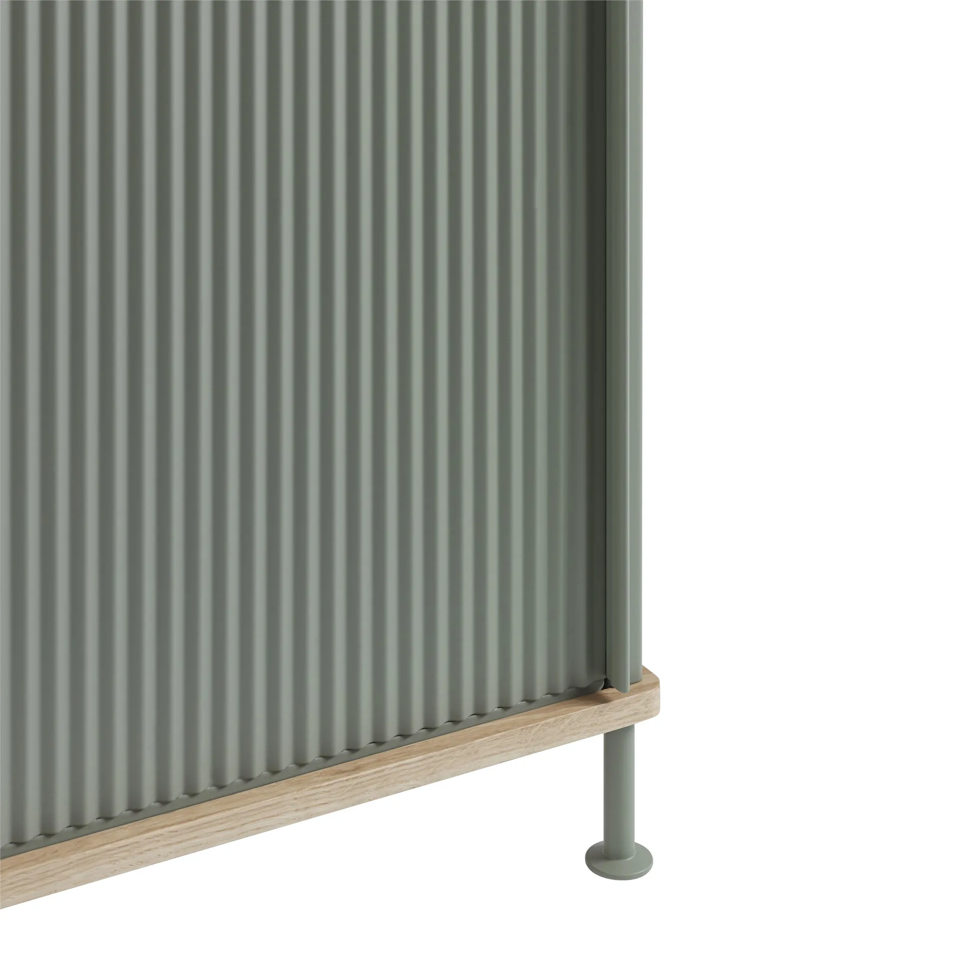 Mesa lateral baixa Enfold 125x45x63 cm, Carvalho-verde Dusty Muuto