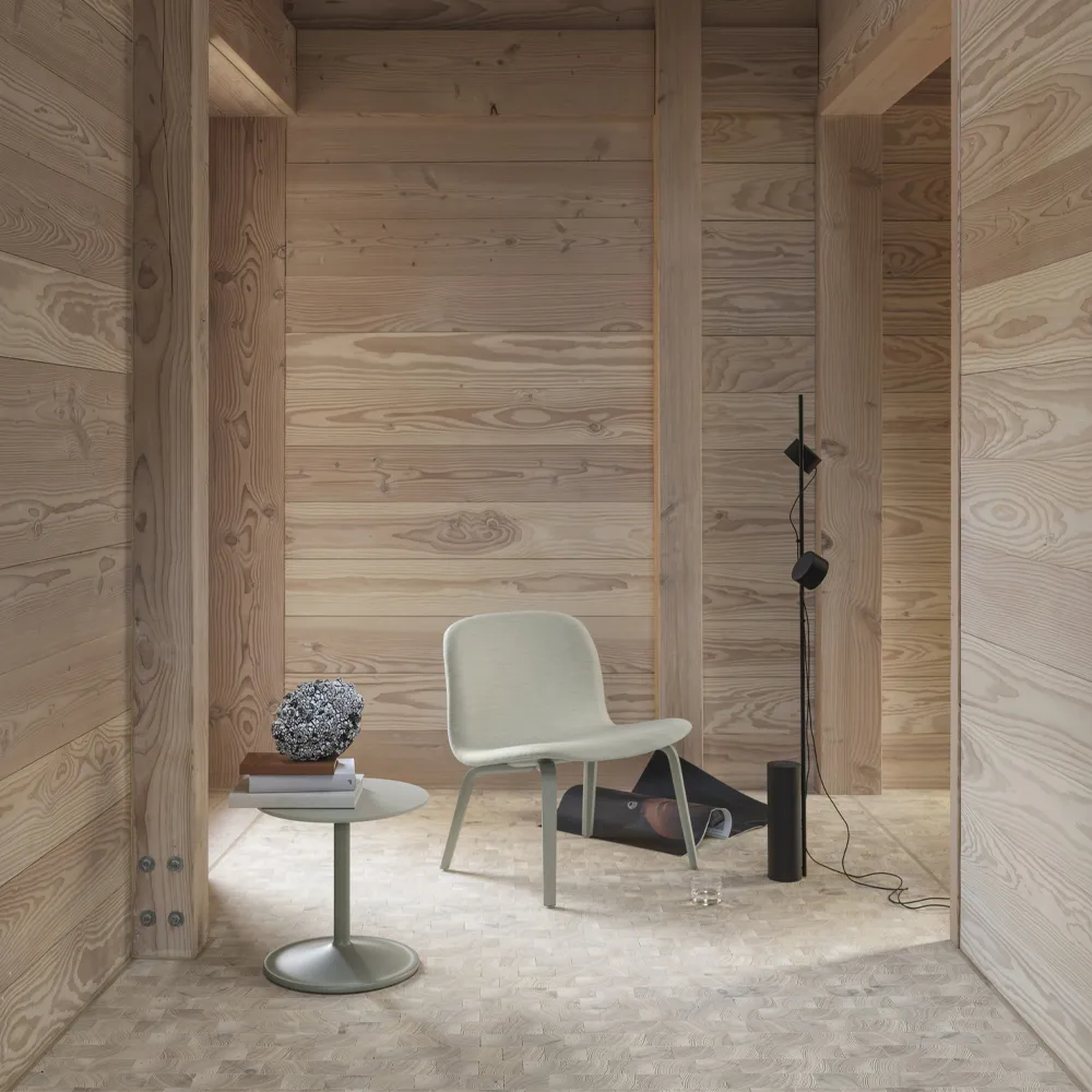 Mesa lateral Soft Ø41cm, Laminado laranja A: 40 cm Muuto