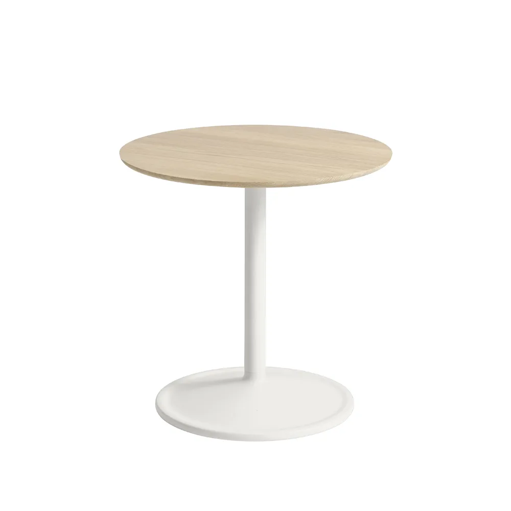 Mesa lateral Soft Ø48cm, Carvalho-Off white A: 48 cm Muuto