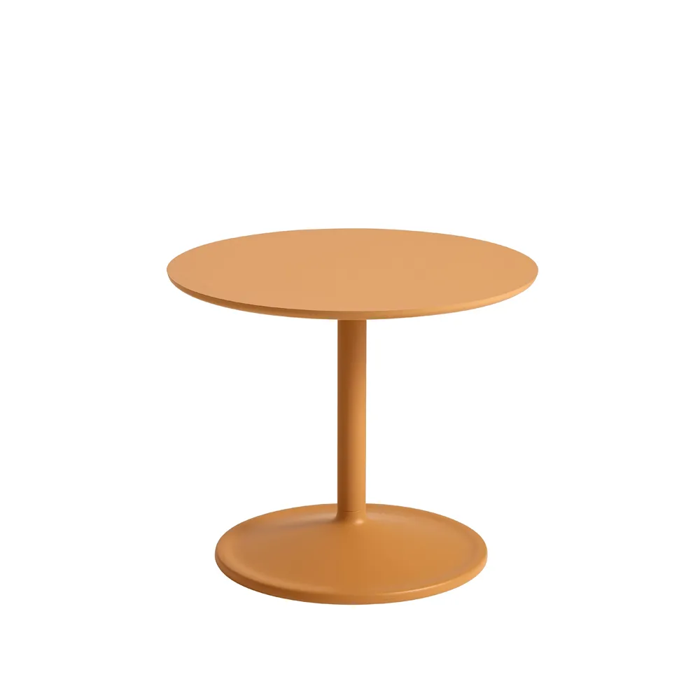 Mesa lateral Soft Ø48cm, Laminado laranja A: 40 cm Muuto