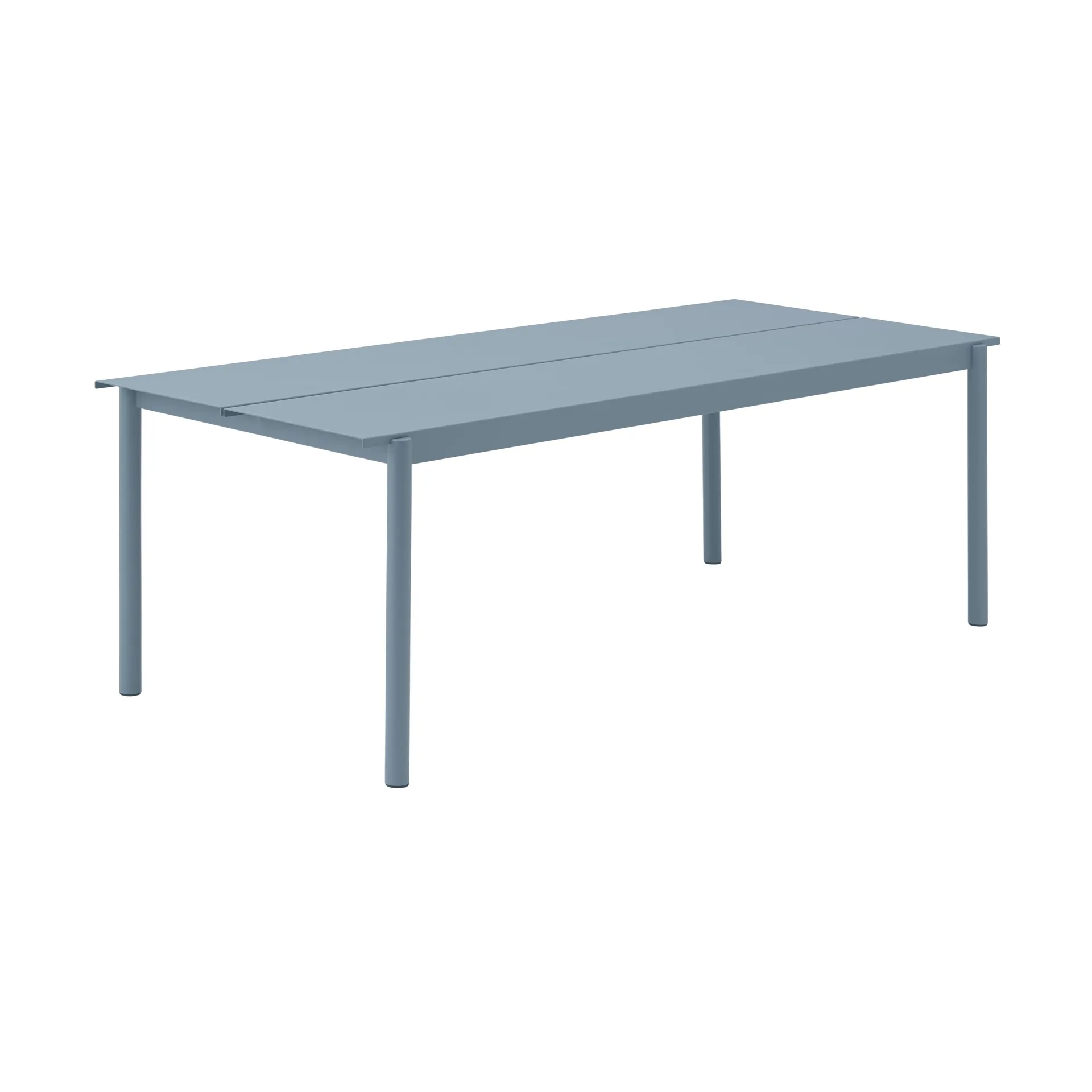 Mesa Linear Steel 200x75 cm, Pale blue Muuto