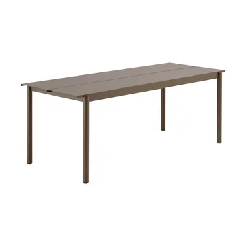 Mesa Linear Steel 200x75 cm - Taupe - Muuto