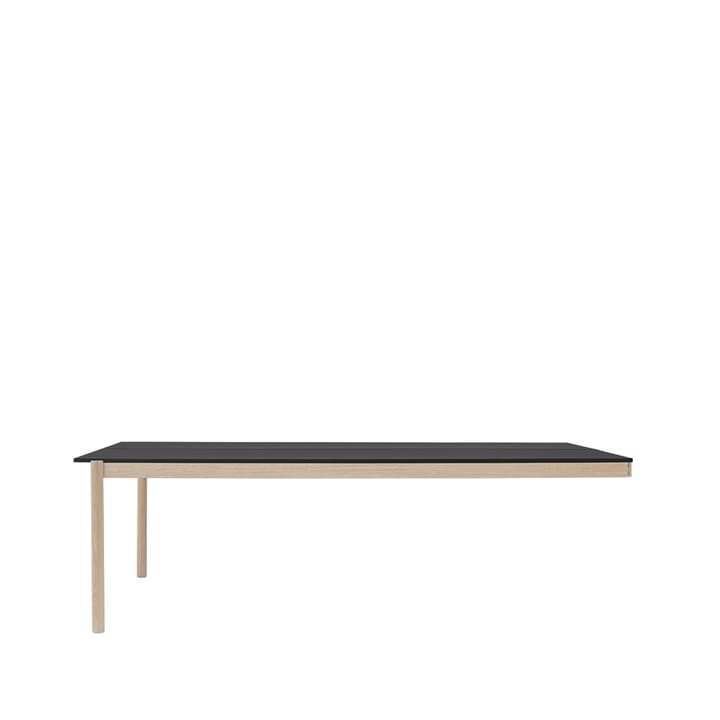 Mesa modular Linear System End  - preto-carvalho 240x142 cm - Muuto