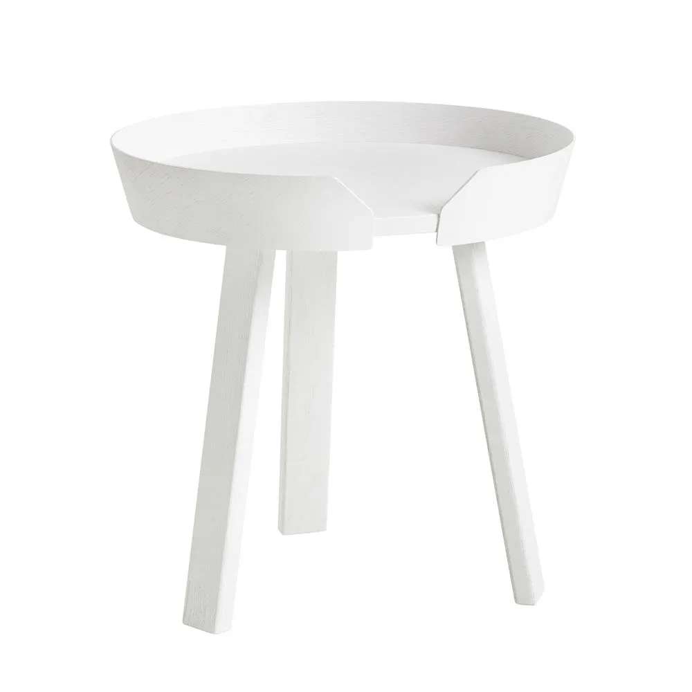 Mesa pequena Around, branco Muuto