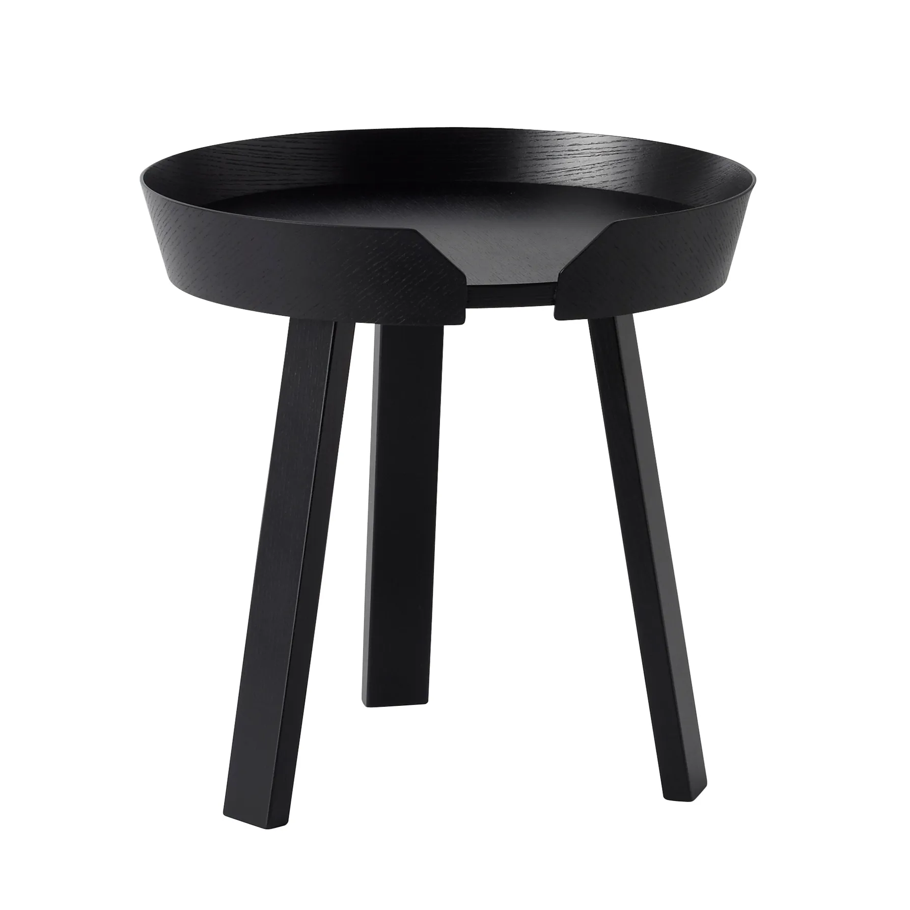 Mesa pequena Around, preto Muuto