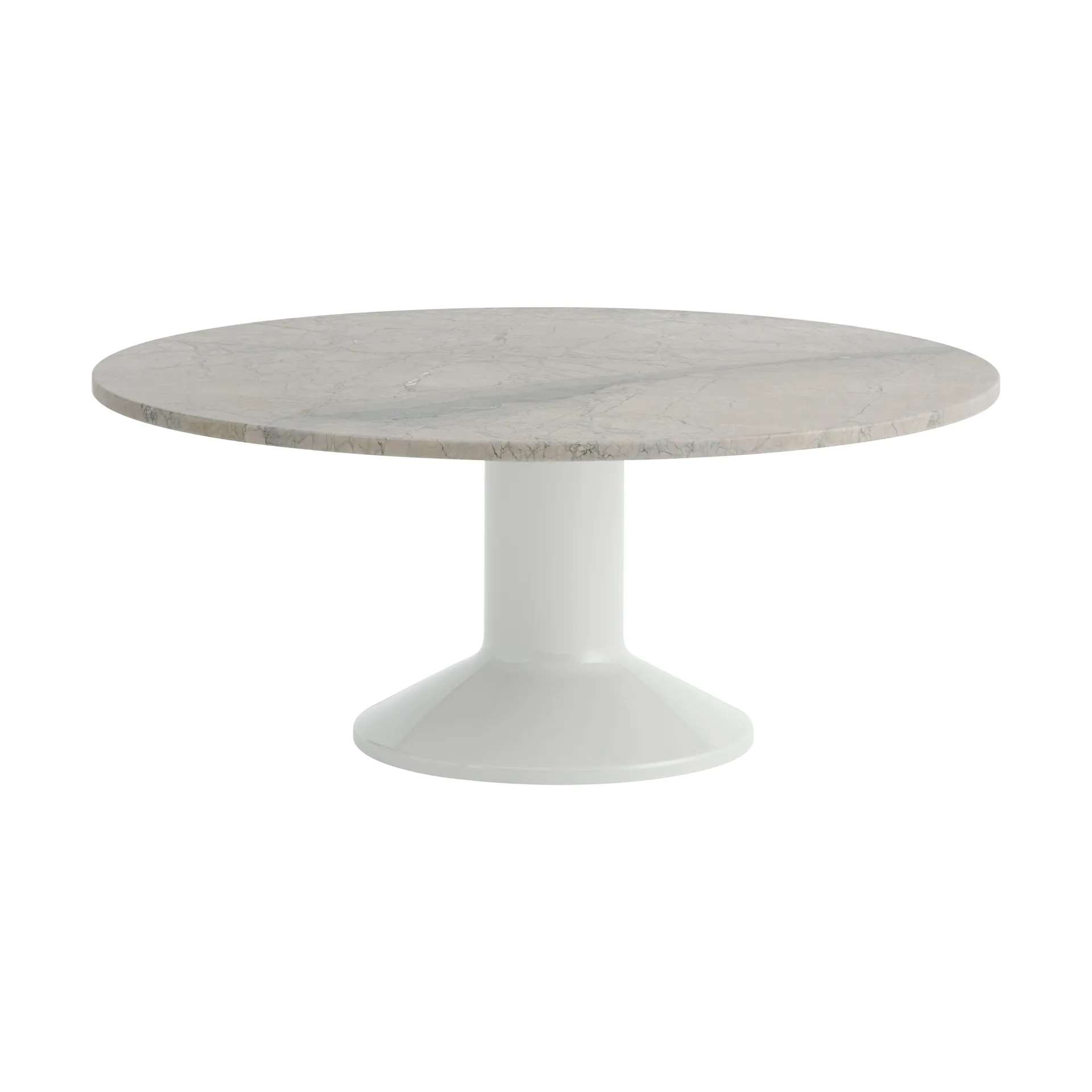 Midst mesa de centro, Mármore cinza- cinza,Ø90 cm Muuto