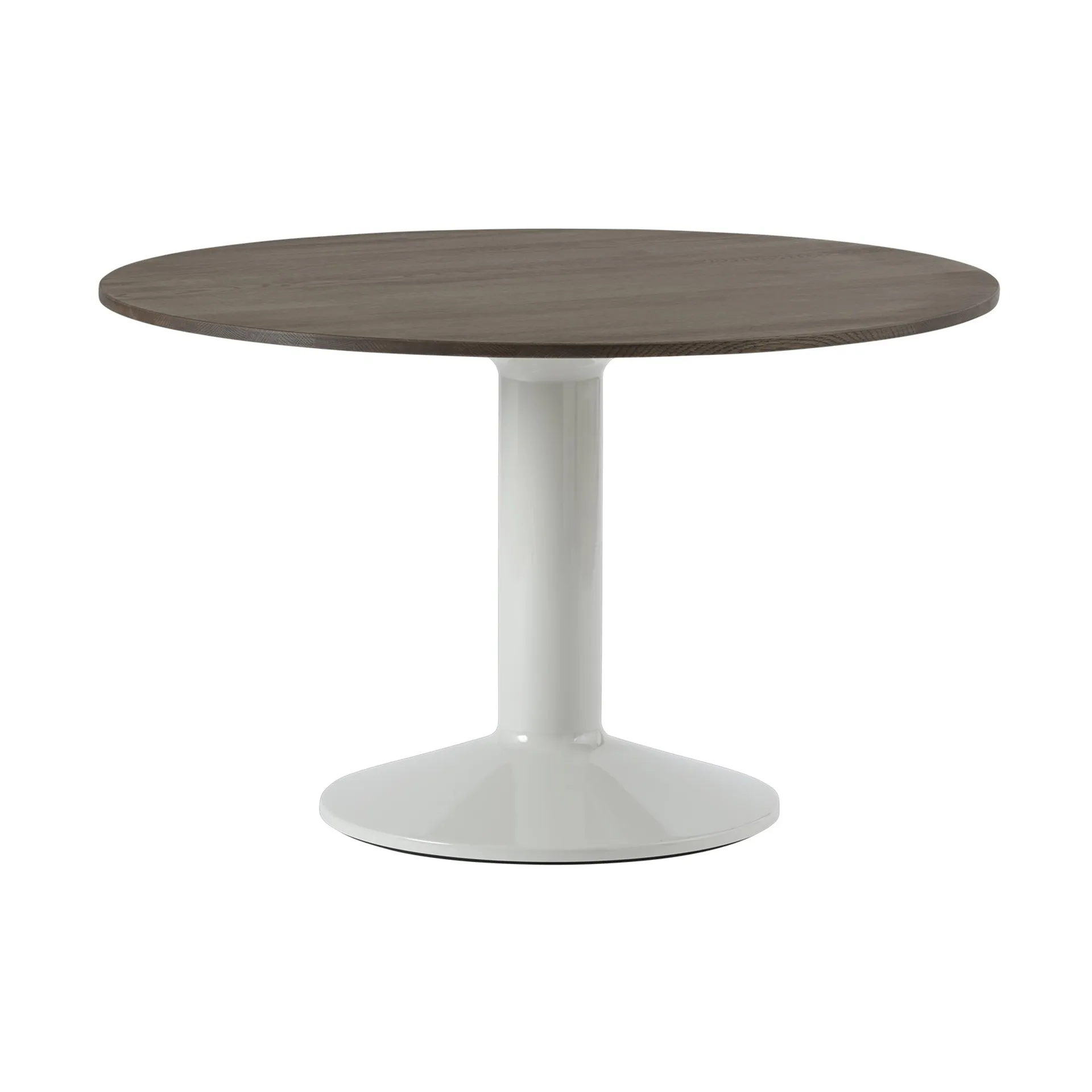 Midst mesa pedestal Ø120 cm, Carvalho escuro oleado-cinza Muuto