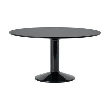 Midst mesa pedestal - Black linoleum-black, Ø140 cm - Muuto