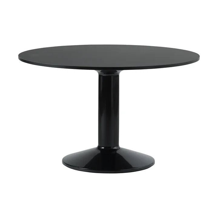 Midst mesa pedestal - Black nanolaminate-black, Ø120 cm - Muuto