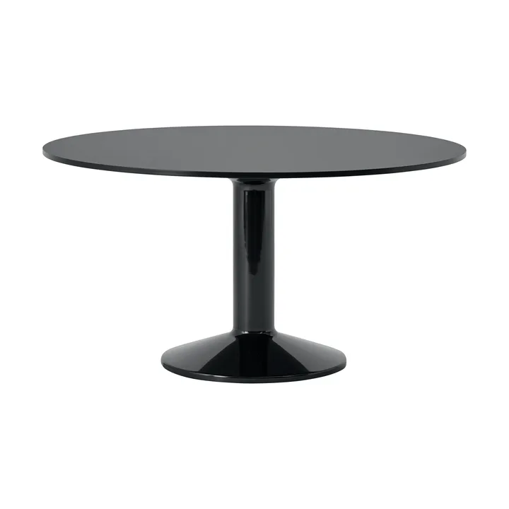 Midst mesa pedestal - Black nanolaminate-black, Ø140 cm - Muuto