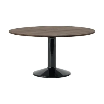Midst mesa pedestal - Carvalho escuro oleado-preto, Ø140 cm - Muuto