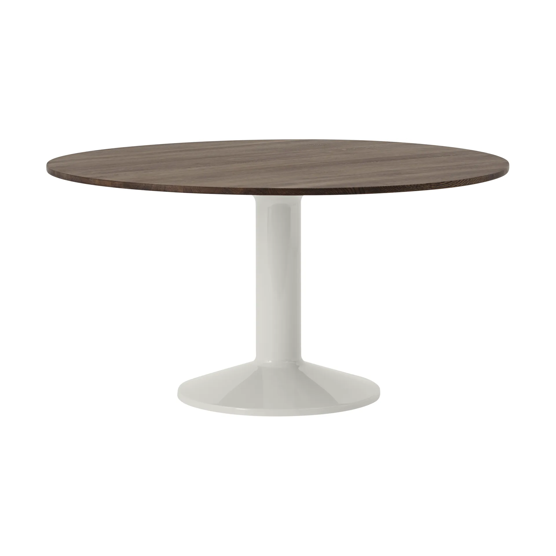 Midst mesa pedestal, Carvalho oleado escuro-cinza, Ø140 cm Muuto