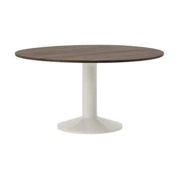 Midst mesa pedestal - Carvalho oleado escuro-cinza, Ø140 cm - Muuto