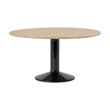 Midst mesa pedestal - Carvalho oleado-preto, Ø140 cm - Muuto