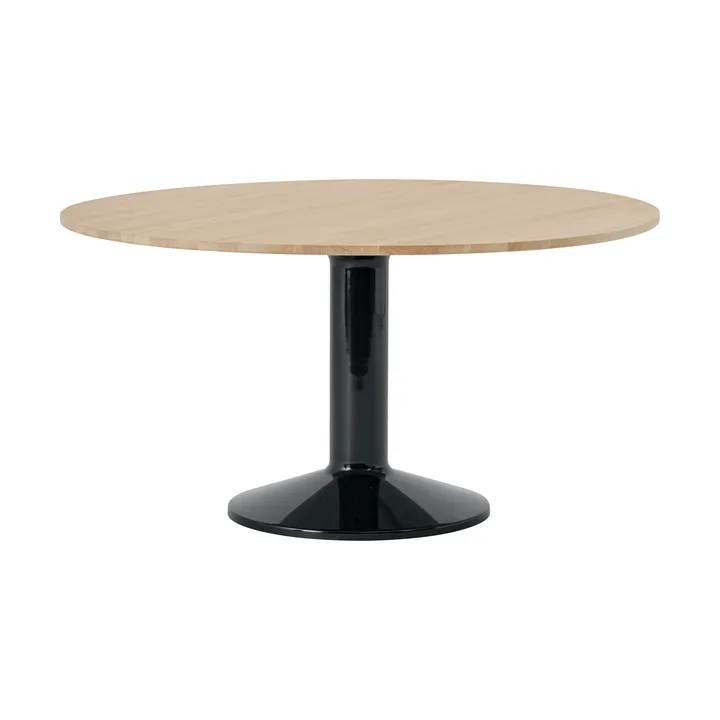 Midst mesa pedestal - Carvalho oleado-preto, Ø140 cm - Muuto