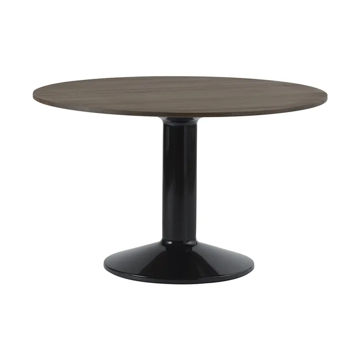 Midst mesa pedestal - Dark oiled oak-black, Ø120 cm - Muuto