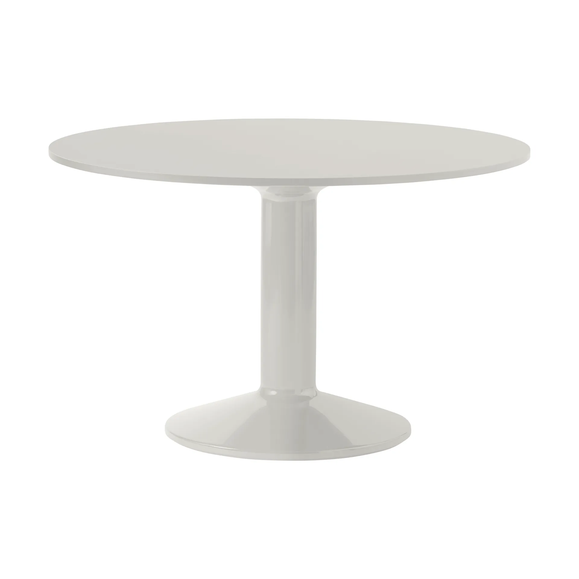 Midst mesa pedestal, Grey linoleum-grey, Ø120 cm Muuto