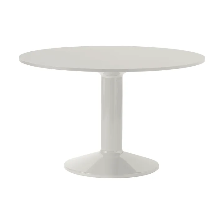Midst mesa pedestal - Grey linoleum-grey, Ø120 cm - Muuto