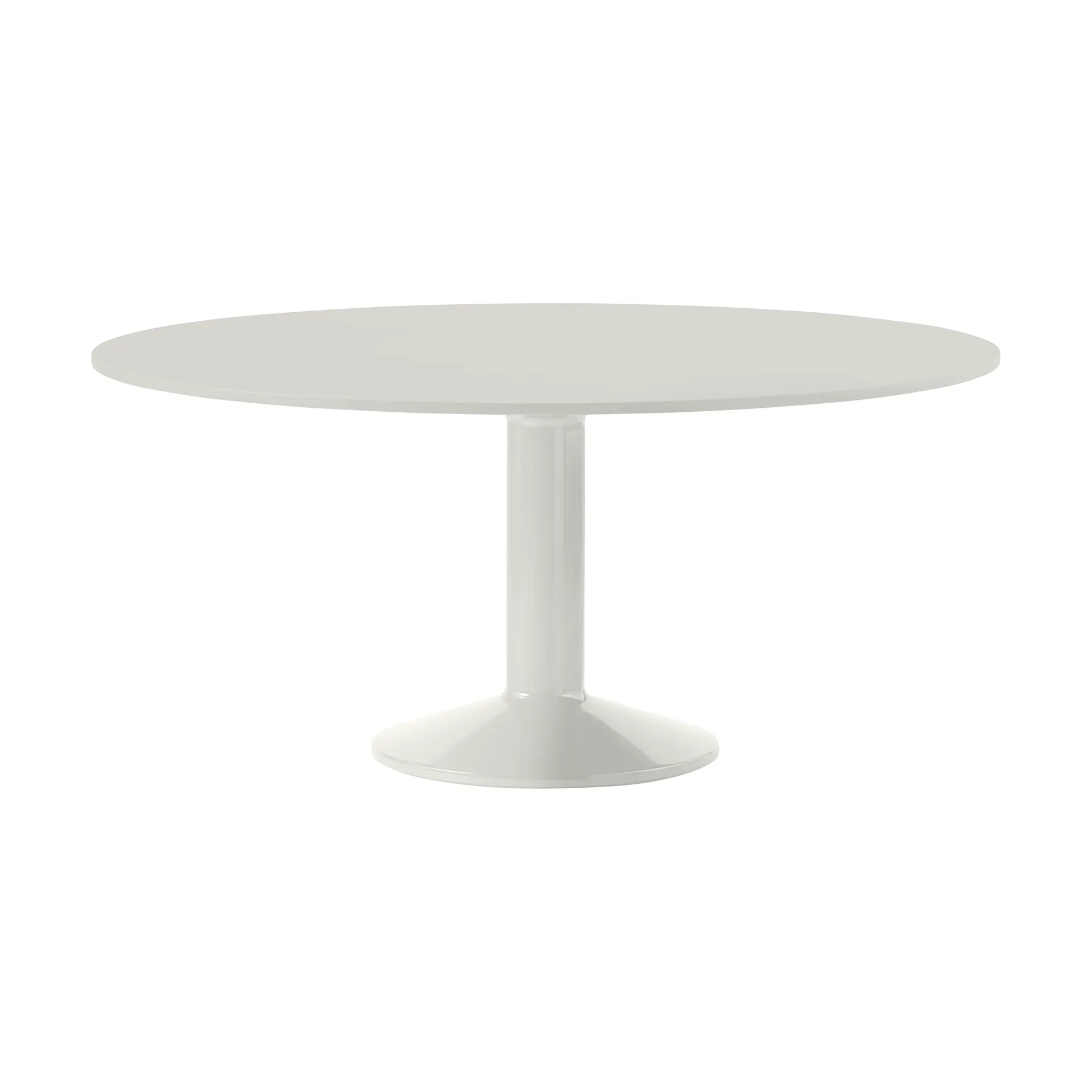 Midst mesa pedestal, Grey linoleum-grey, Ø160 cm Muuto