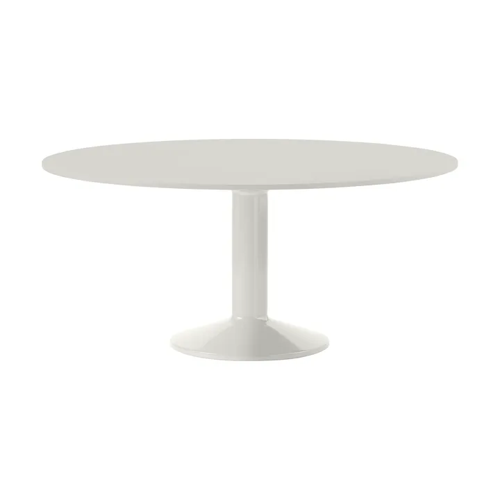 Midst mesa pedestal - Grey linoleum-grey, Ø160 cm - Muuto
