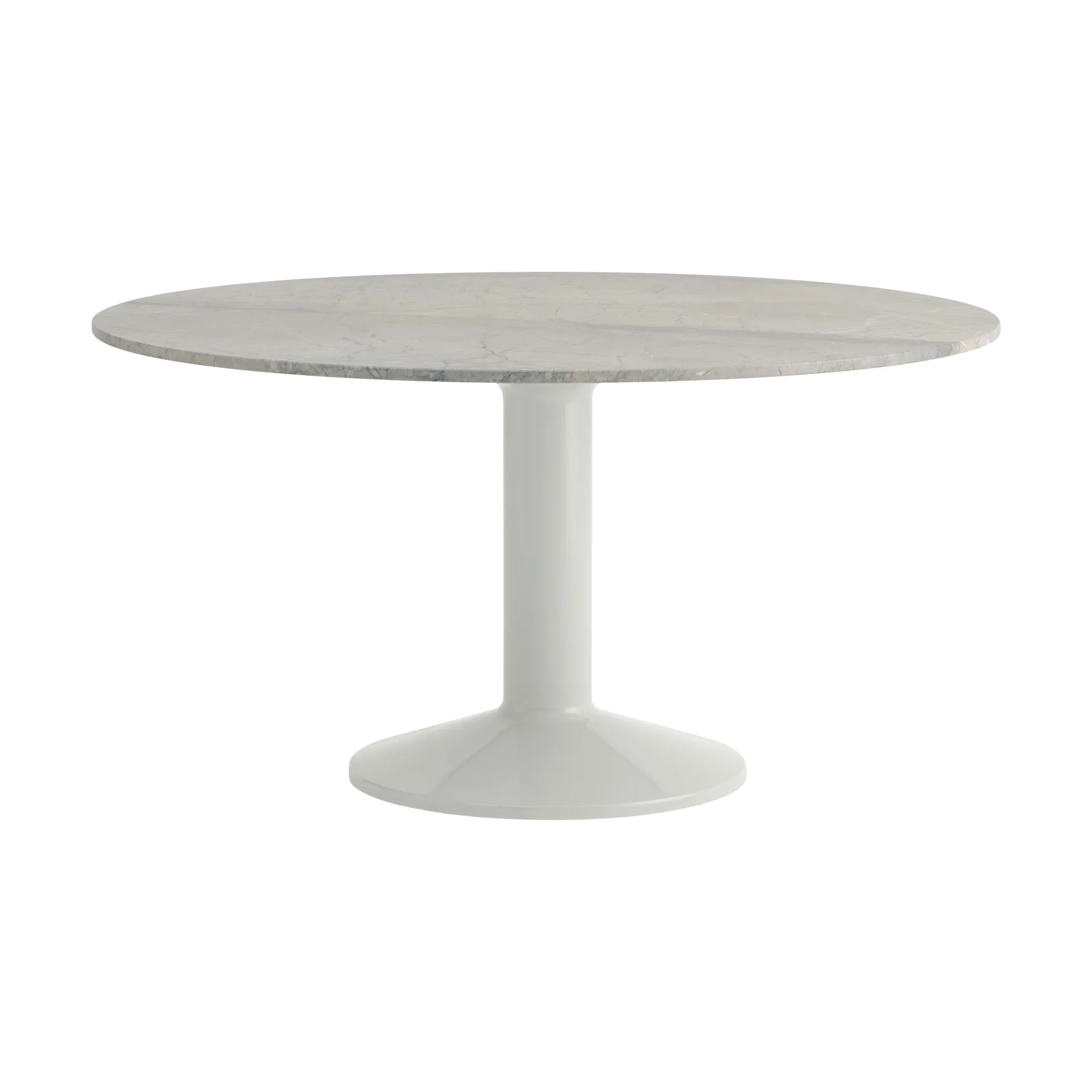 Midst mesa pedestal, Grey marble-grey, Ø140 cm Muuto