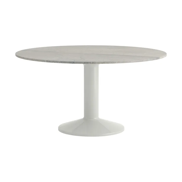 Midst mesa pedestal - Grey marble-grey, Ø140 cm - Muuto