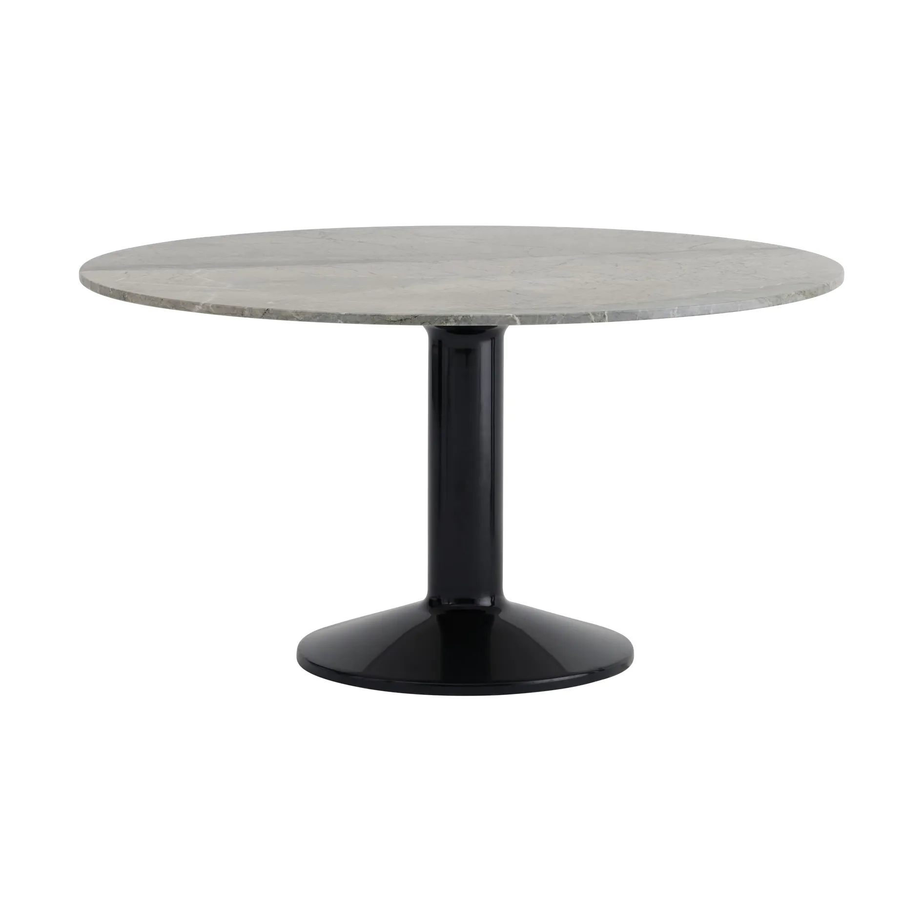 Midst mesa pedestal, Mármore cinzento-preto, Ø140 cm Muuto
